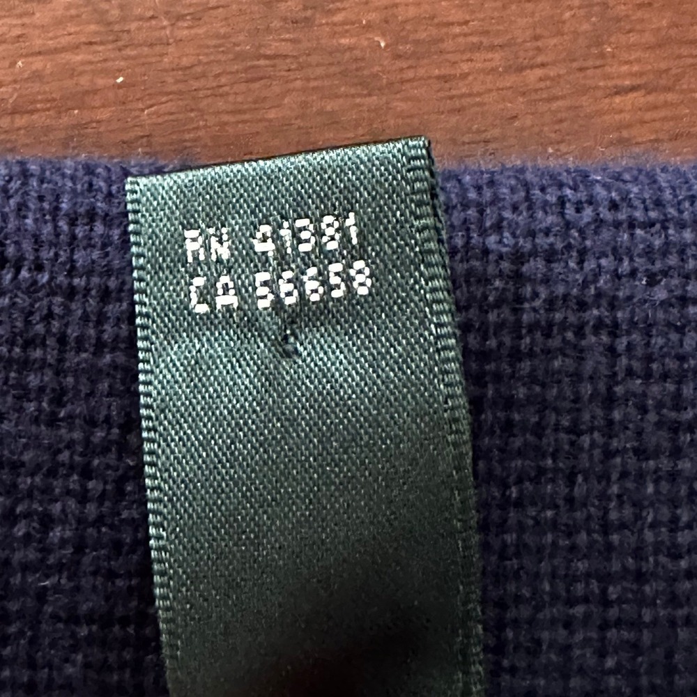 Ralph Lauren Navy Crest Emblem‎ Knit Blazer Jacket Women Gold Button Preppy - Picture 10 of 16
